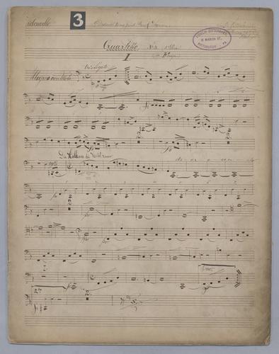 Quartett : No. 3 : 2nd serie - Parts: Violoncello,