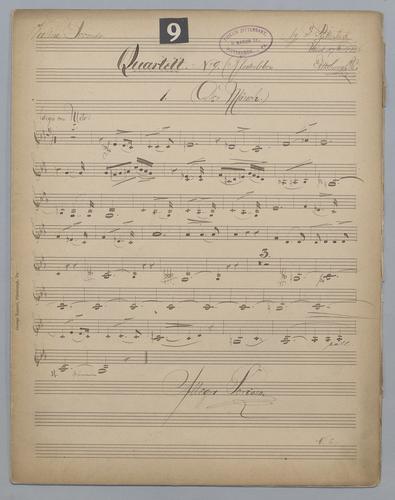 Quartett : no. 9 - Parts: Violine 2,