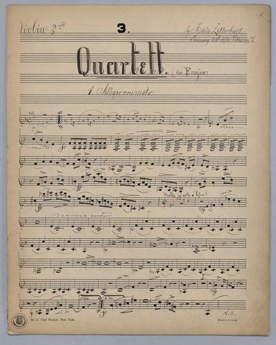 Quartett : [no.] 3 - Parts: Violin 2,