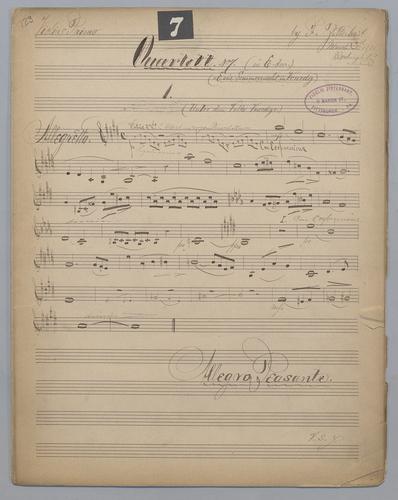 Quartett : No. 7 - Parts: Violine Primo,