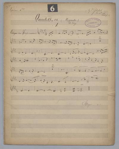 Quartett : No. 6 - Parts: Violine 1,
