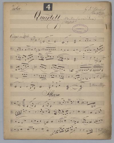 Quartett : No. 4 - Parts: Viola