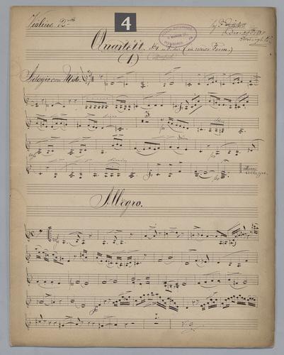 Quartett : No. 4 - Parts: Violine 2,