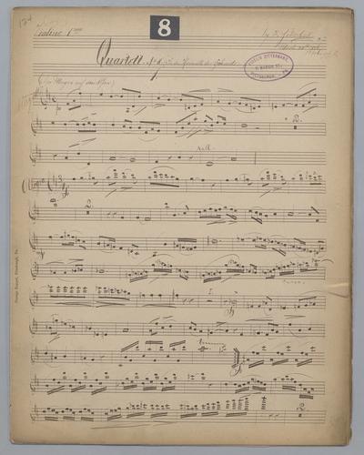 Quartett : No.8 - Parts: Violine 1,