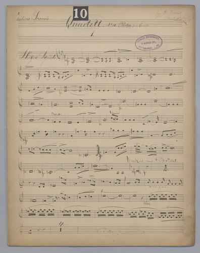 Quartett : No. 10 - Parts: Violin 2,