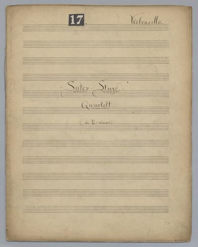 Suter-Stroyd Quartett - Parts: Violoncello,