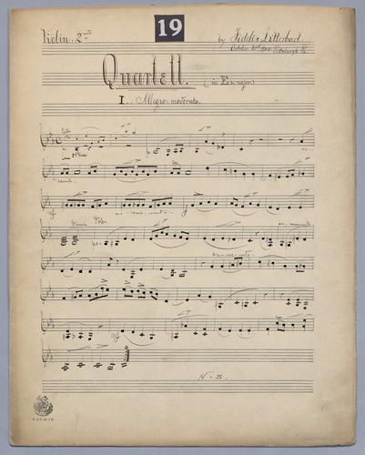 Quartett : [no.] 19 - Parts: Violin 2,