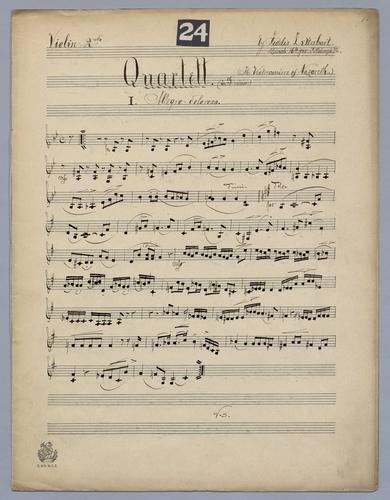 Quartett : [no.] 24 - Parts: Violin 2,
