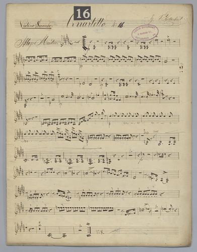 Quartetto : No. 16 - Parts: Violino Secondo,