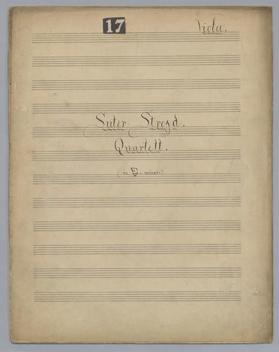 Suter-Stroyd Quartett - Parts: Viola,