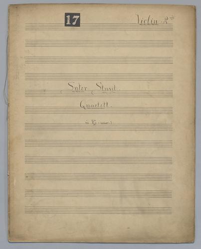 Suter-Stroyd Quartett - Parts: Violin 2,