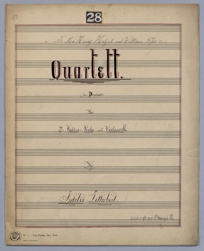 Quartett : [no.] 28 - Parts: Violin 1,
