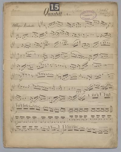 Quartett : [no.] 15 - Parts: Violin 1,