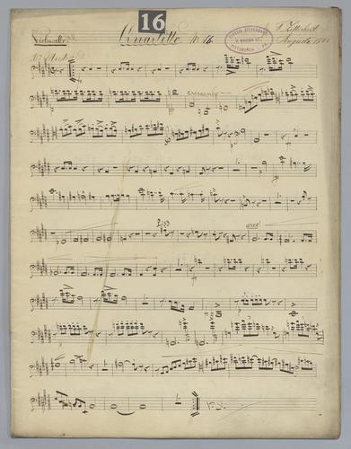 Quartetto : No. 16 - Parts: Violoncello,