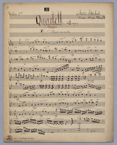 Quartett : [no.] 31 - Parts: Violin 1,