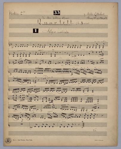Quartett : [no.] 33 - Parts: Violin 2,