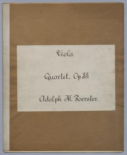 Quartett : op. 33 - Parts: Viola