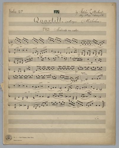Quartett : [no.] 37 - Parts: Violin 2,