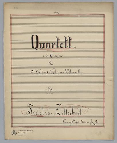 Quartett : [no.] 44 - Parts: Violin 1,