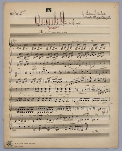 Quartett : [no.] 31 - Parts: Violin 2,