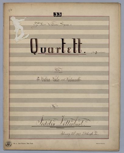 Quartett : [no.] 33 - Parts: Violin 1,