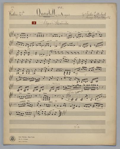 Quartett : [no.] 40 - Parts: Violin 2,