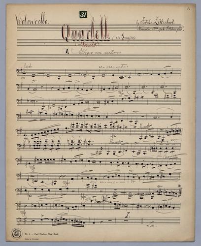 Quartett : [no.] 31 - Parts: Violoncello,