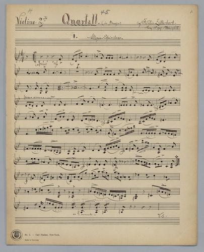Quartett : [no.] 45 - Parts: Violin 2,