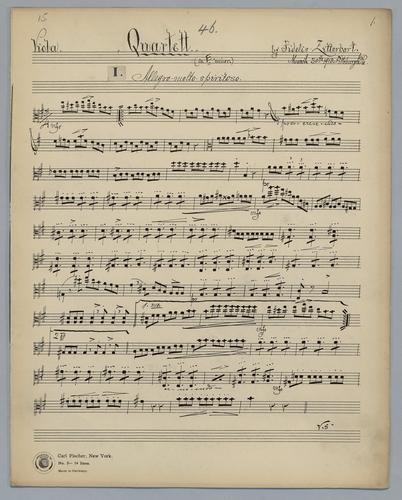 Quartett : [no.] 46 - Parts: Viola,