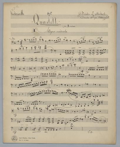 Quartett : [no.] 47 - Parts: Violoncello,