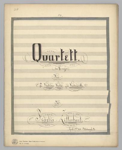 Quartett : [no.] 54 - Parts: Violin 1,