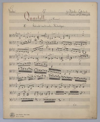 Quartett : [no.] 57 - Parts: Viola,