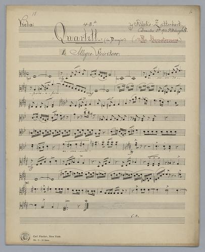 Quartett : [no.] 48b - Parts: Viola,