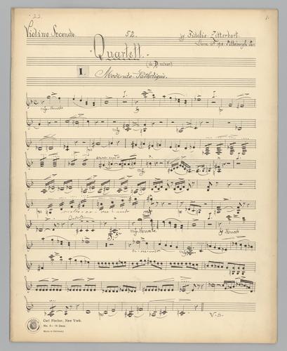 Quartett : [no.] 52 - Parts: Violin 2,