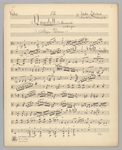 Quartett : [no.] 53 - Parts: Viola,