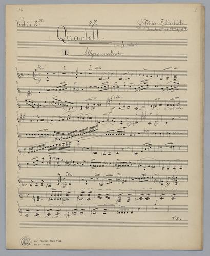Quartett : [no.] 47 - Parts: Violin 2,
