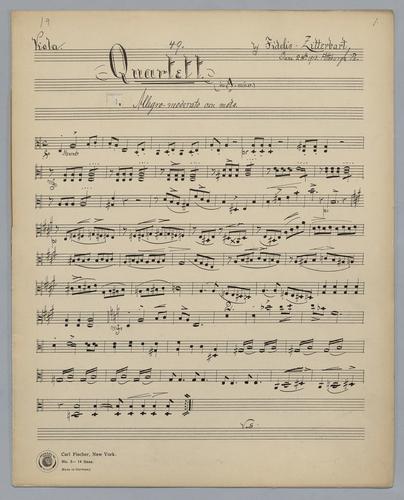 Quartett : [no.] 49 - Parts: Viola,