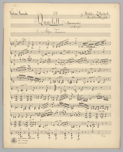 Quartett : [no.] 53 - Parts: Violin 2,