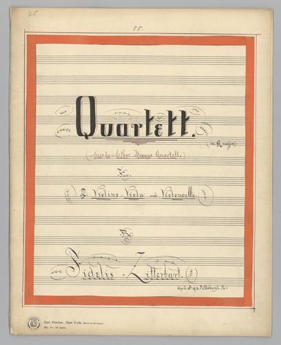 Quartett : [no.] 55 - Parts: Violin 1,