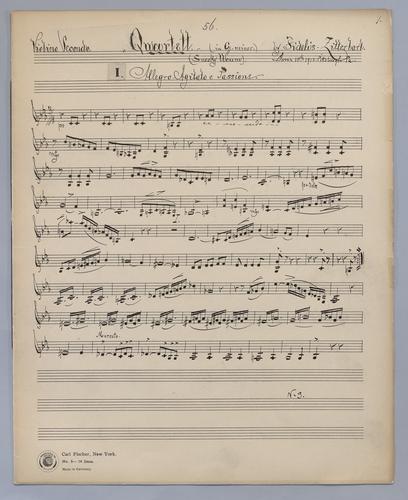 Quartett : [no.] 56 - Parts: Violin 2,