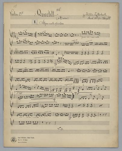 Quartett : [no.] 46 - Parts: Violin 2,