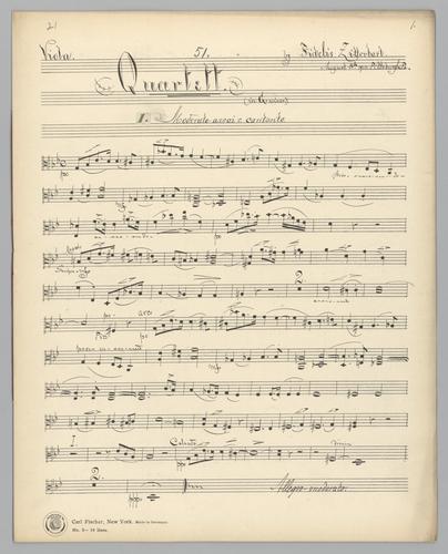Quartett : [no.] 51 - Parts: Viola,