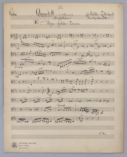 Quartett : [no.] 56 - Parts: Viola,