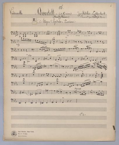 Quartett : [no.] 56 - Parts: Violoncello,