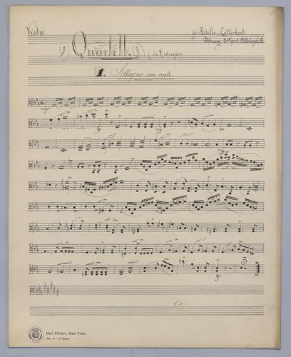Quartett : [no.] 69 - Parts: Viola,