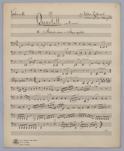 Quartett : [no.] 59 - Parts: Violoncello,