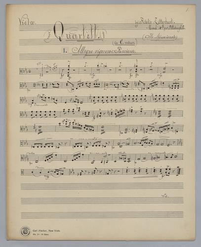 Quartett : [no.] 71 - Parts: Viola,