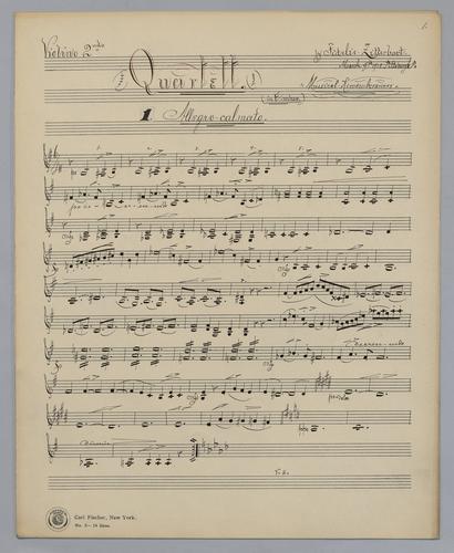 Quartett : [no.] 72 - Parts: Violin 2,