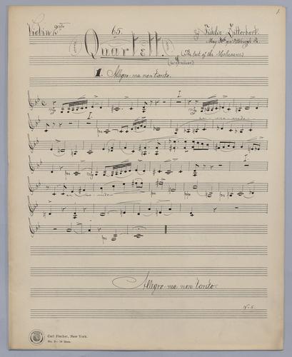 Quartett : [no.] 65 - Parts: Violin 2,