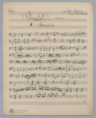 Quartett : [no.] 66 - Parts: Viola,